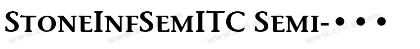 StoneInfSemITC Semi字体转换
